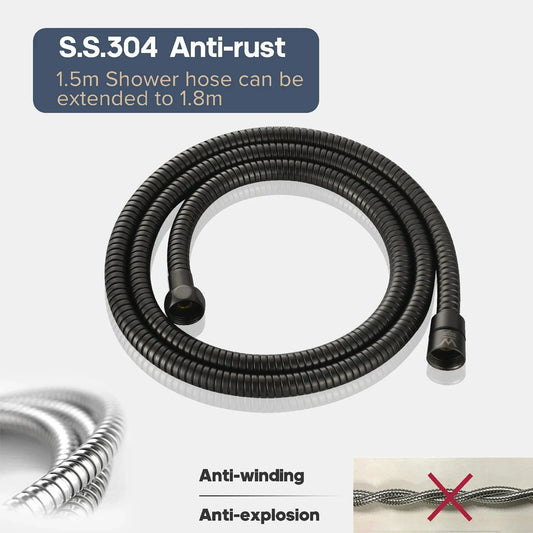 Premium Flexible Bidet Hose Matte Black conors.com.au