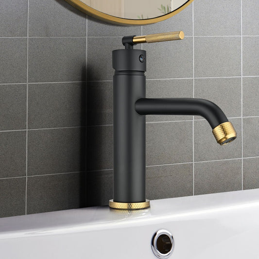 Simpuls Bathroom Basin Mixer Tap SS304 Bath Tub Vanity Spout Faucet Black