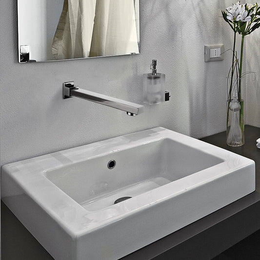 Simpuls Square Bath Spout Brass Basin Water Bathtub Shower Mixer Taps Chrome