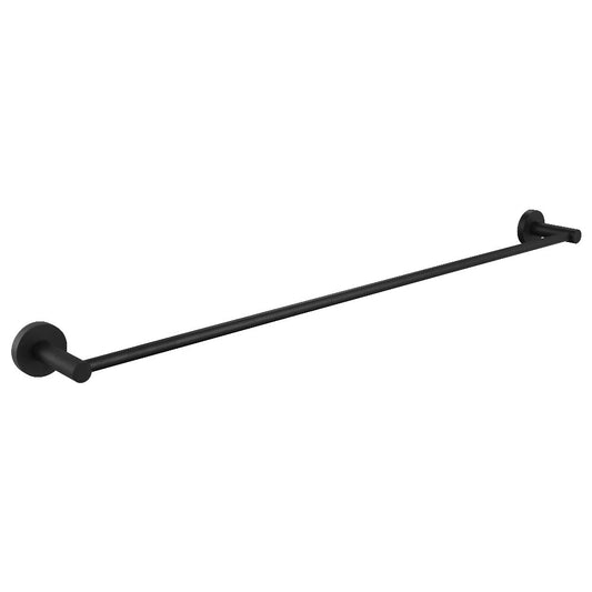 Decaura Towel Rail Racks 600mm/750mm Toilet Paper Roll Holder Hooks Holder Black