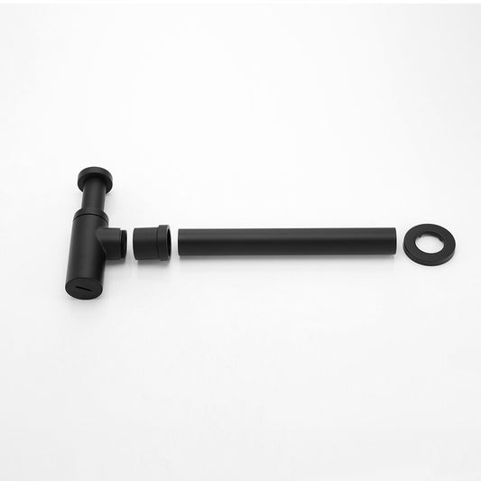 Bottle Trap P-Trap Black Basin Sink Vanity Waste Drain Outlet P-trap Tube