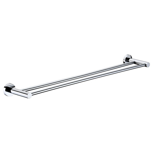Double Towel Rail Towel Rack 600mm 750mm Wall Holder 304 Stainless Steel Chrome