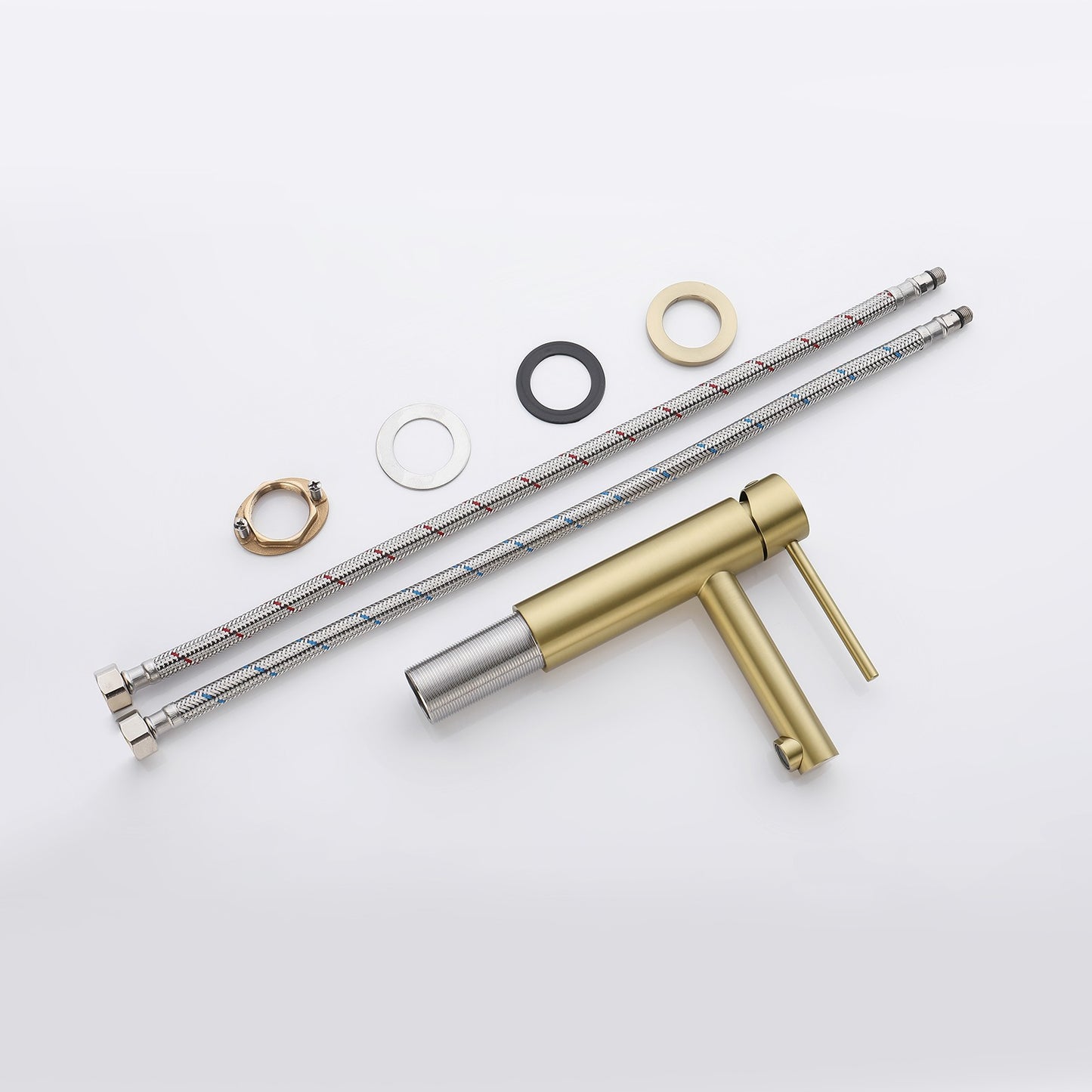 Decaura Bathroom Basin Mixer Tap Brushed Gold Stainless Steel Lead Free