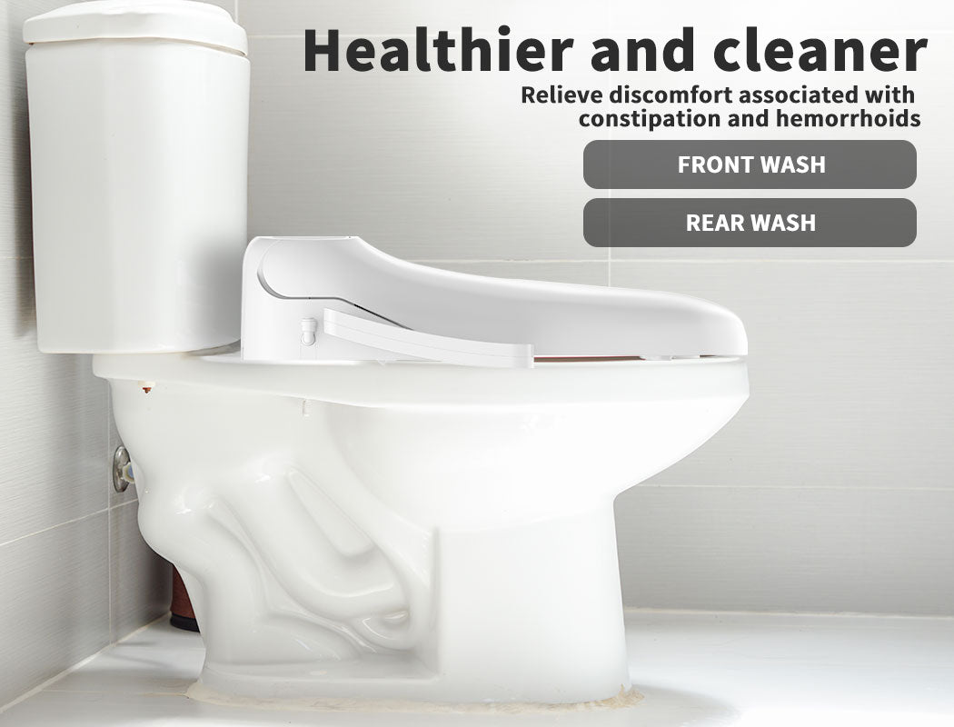 Duxta Smart Bidet Toilet Seat Cover LED Night Light Remote Control Antibacterial