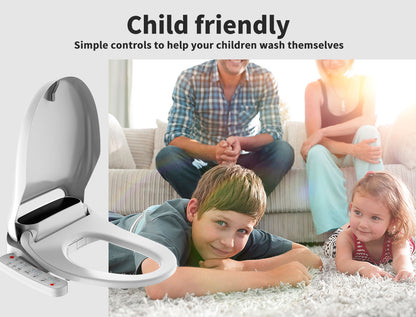 Duxta Smart Bidet Toilet Seat Cover LED Night Light Remote Control Antibacterial