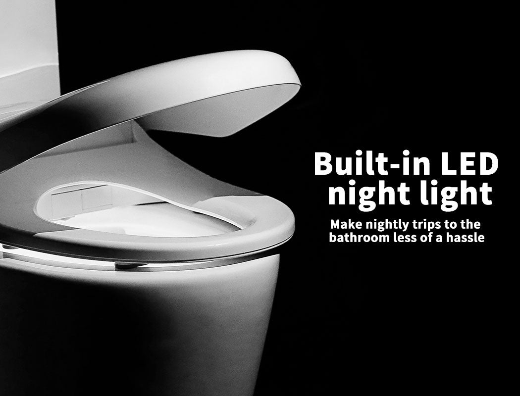 Duxta Smart Bidet Toilet Seat Cover LED Night Light Remote Control Antibacterial