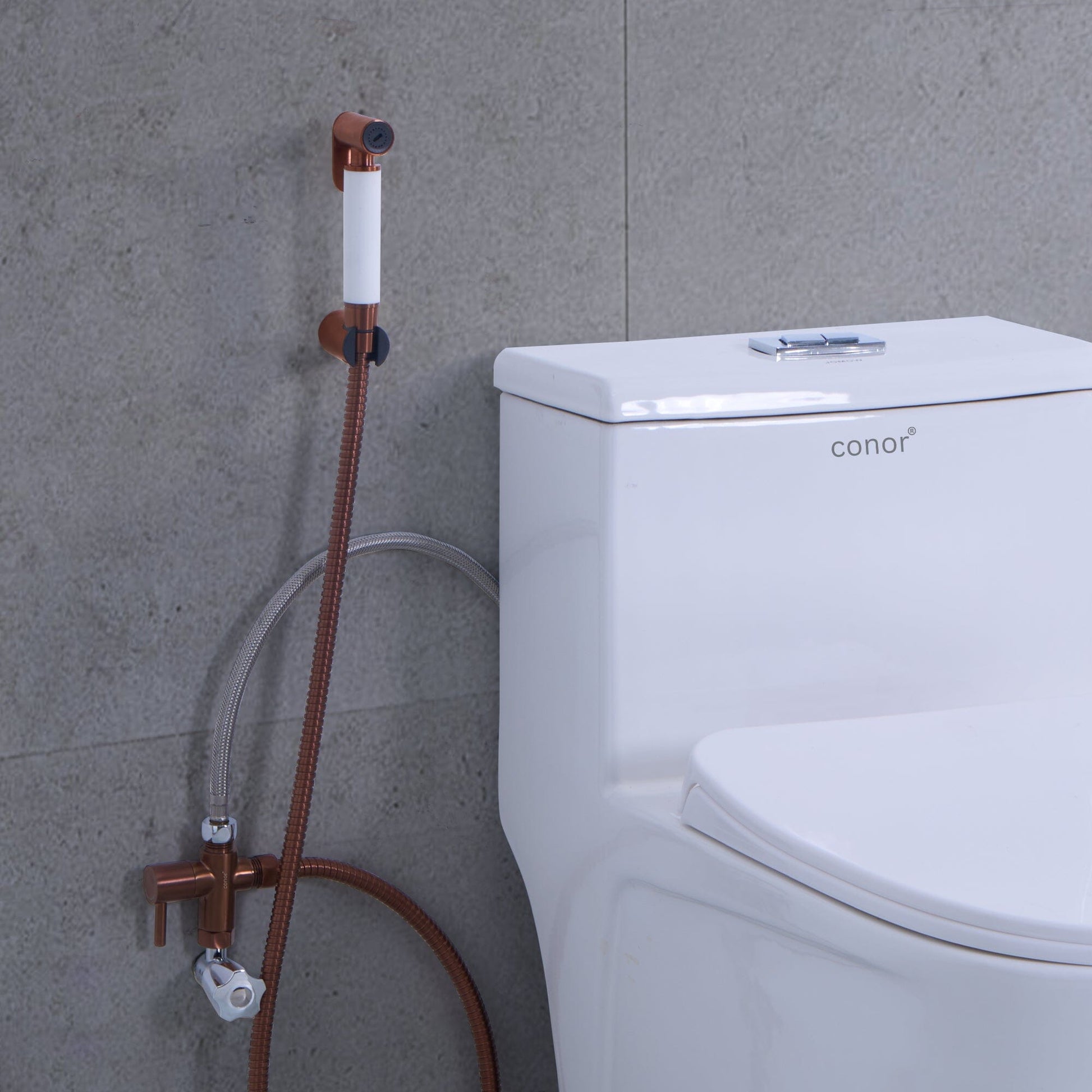 Conor Earth 1.0 Rose Gold Handheld Bidet Spray with Installation Kit conors.com.au 