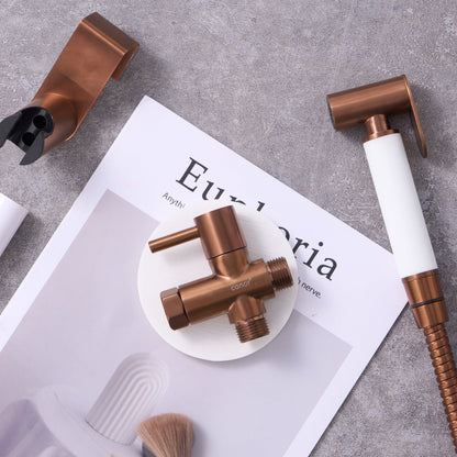 Conor Earth 1.0 Rose Gold Handheld Bidet Spray with Installation Kit conors.com.au 