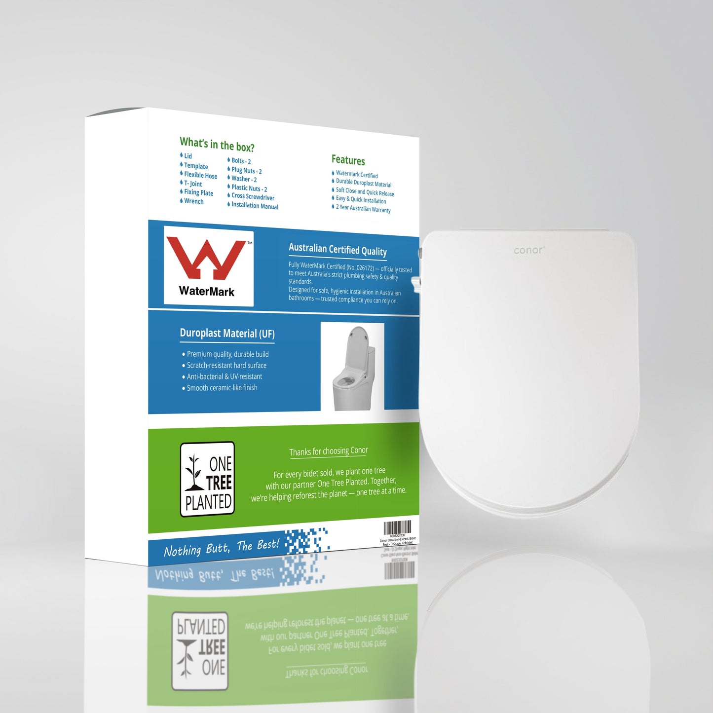 Toilet with Left Water Inlet