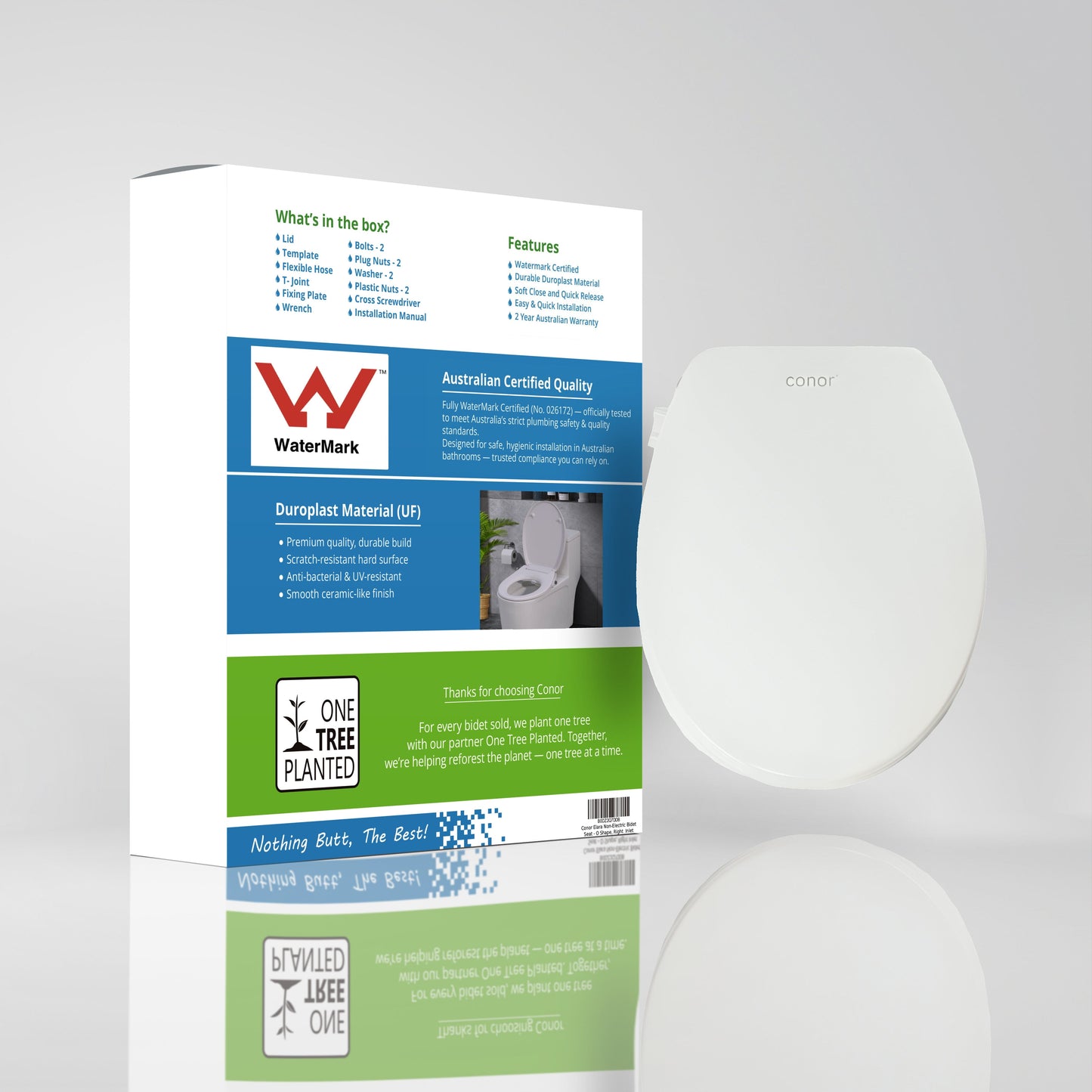 Toilet with Right Water Inlet