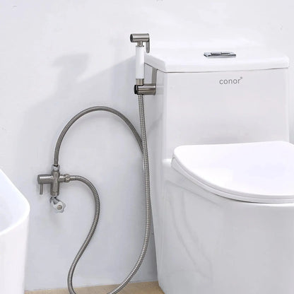 Conor Premium White Handheld Bidet Spray with Installation Kit conors.com.au 
