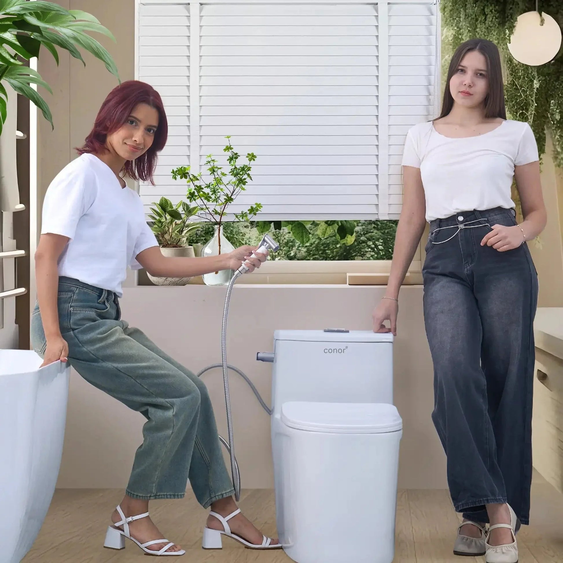 Conor Premium White Handheld Bidet Spray with Installation Kit conors.com.au 