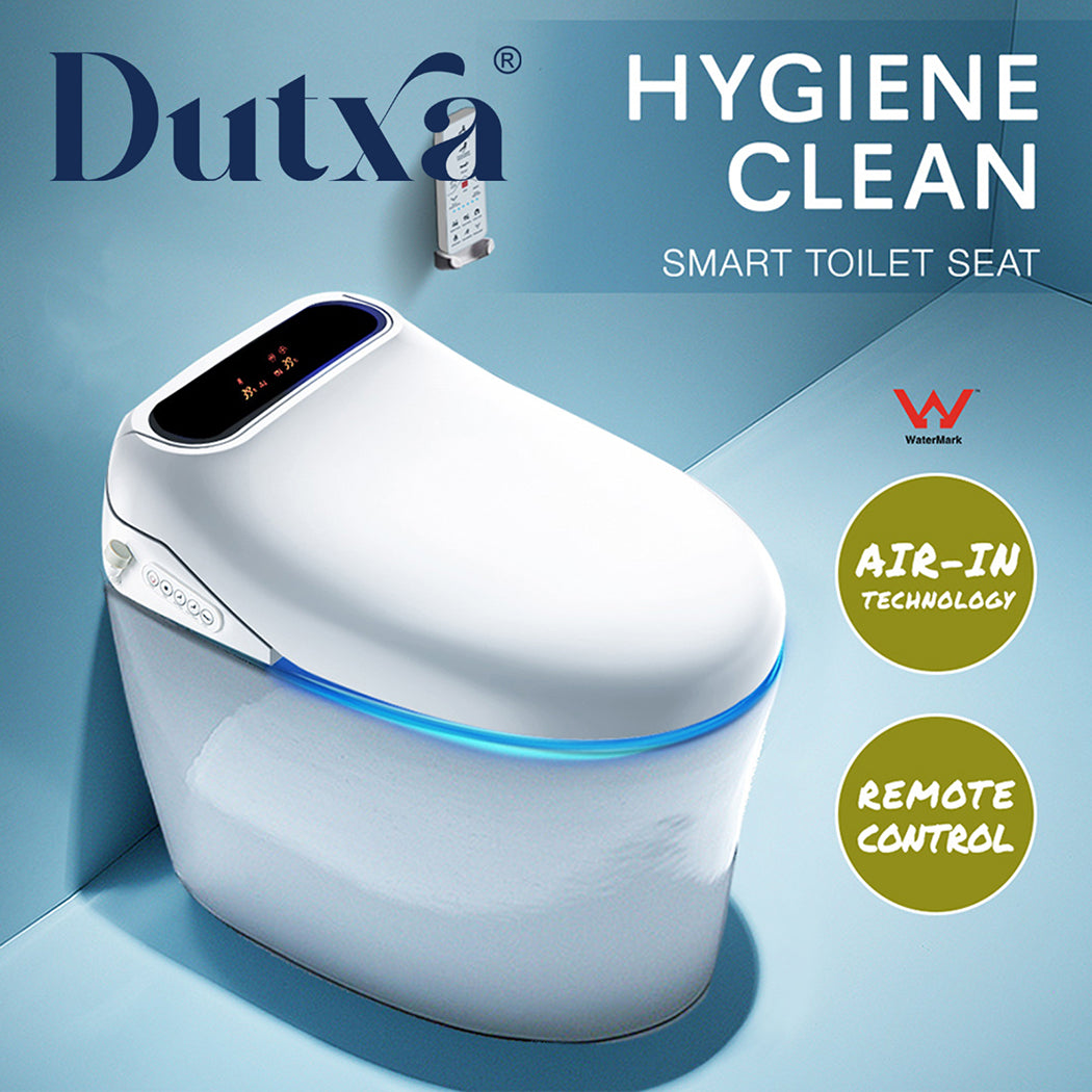 Duxta Smart Bidet Toilet Seat Cover LED Night Light Remote Control Antibacterial