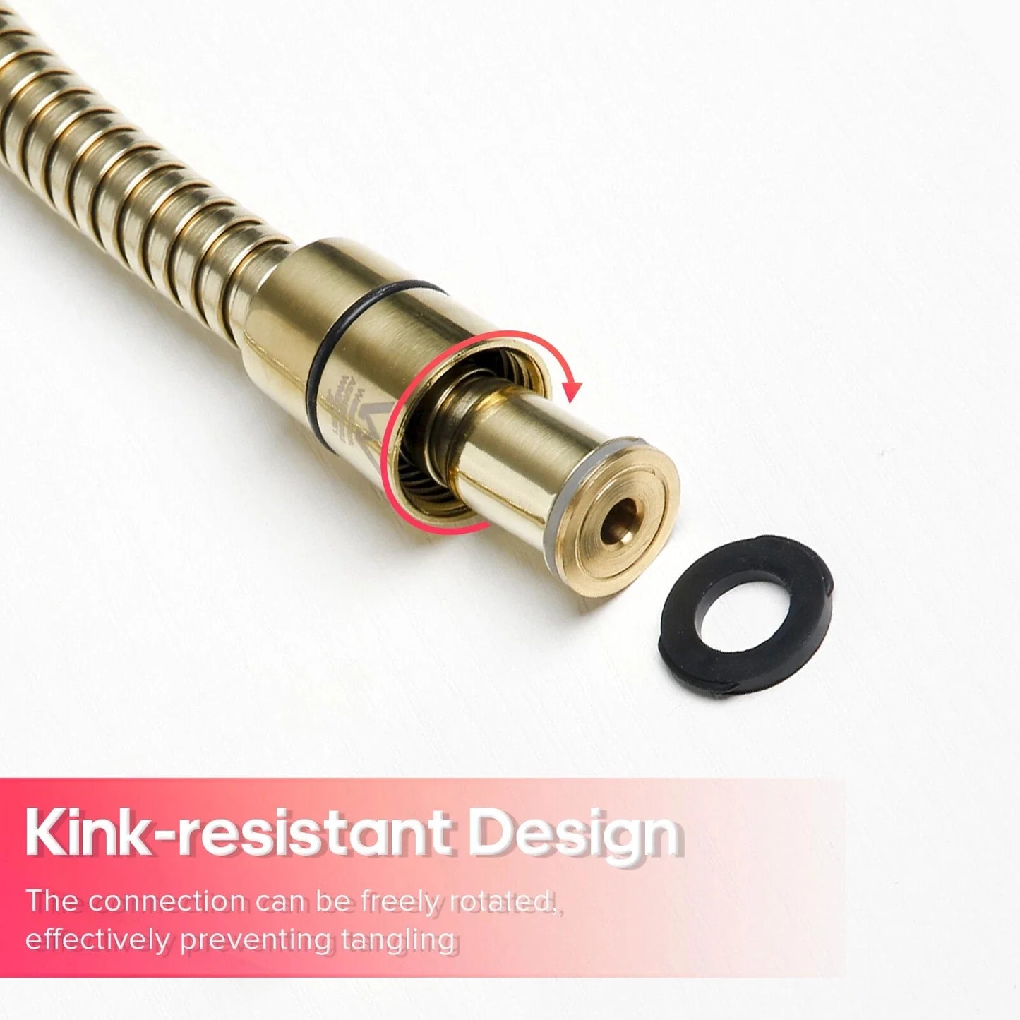 Premium Flexible Bidet Hose Gold conors.com.au 