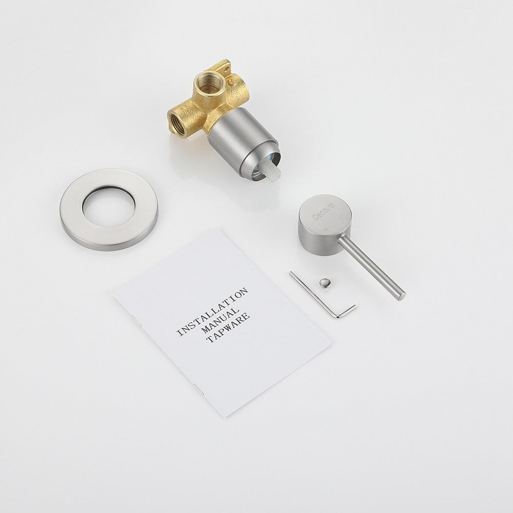 Decaura Shower Taps Brass Tapware Mixer Tap Brushed Gold/Black/Gunmetal/Nickel