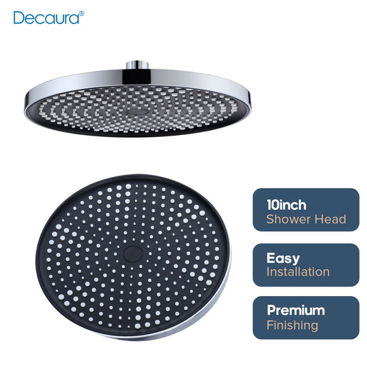 WELS Rain Shower Head 10" New Overhead Chrome Bathroom