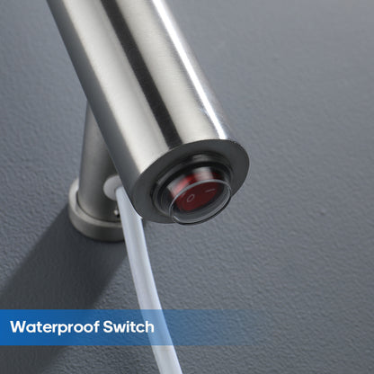 Decaura Wall Mounted Heated Towel Rail Vertical Brushed 304 Stainless Steel