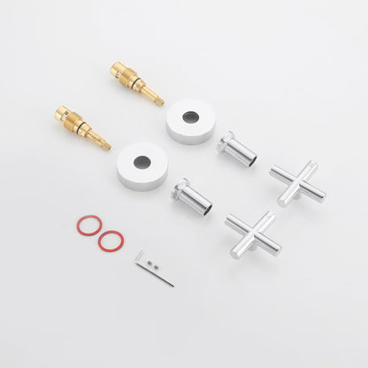 Decaura Shower Taps Brass Tapware Mixer Tap Brushed Gold/Black/Gunmetal/Nickel