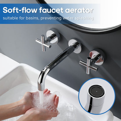 Decaura Bath Spout Wall Water Spout Basin Shower Mixer Taps Tapware Set Bathroom