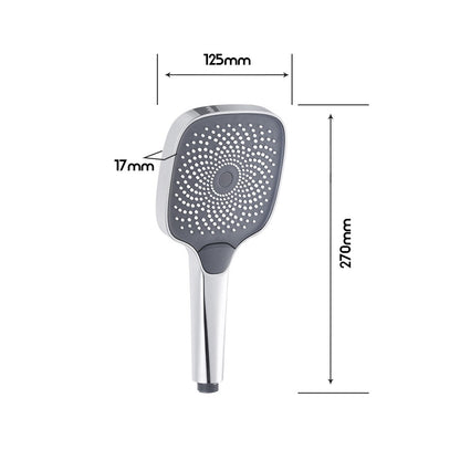 Decaura Hand Held Shower Head 3/4/5-Mode Spray Bathroom Round/Square Bathroom