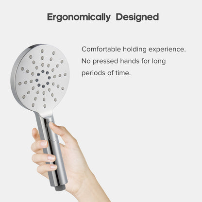 WELS Hand Held Shower Head Set Chrome 3-Mode Spray Wall Elbow 1.5m Flexible Hose