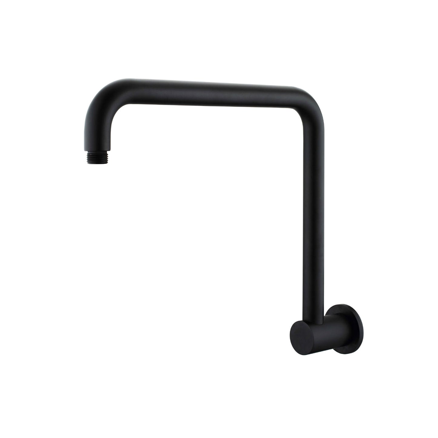 Decaura Rain Shower Head Gooseneck Shower Arm Chrome/Black Round/Square