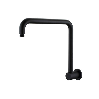 Decaura Rain Shower Head Gooseneck Shower Arm Chrome/Black Round/Square