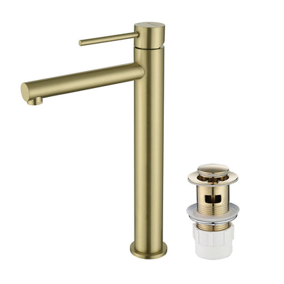 Decaura Bathroom Basin Mixer Tap with Pop Up Waste Chrome/Black/Brushed Gold