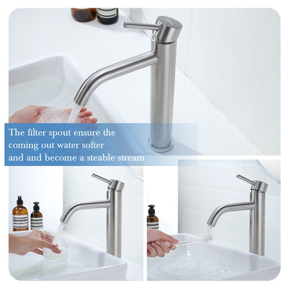 Decaura Bathroom Basin Mixer Tap Vanity Faucet Single Handle Tapware Tall/Small