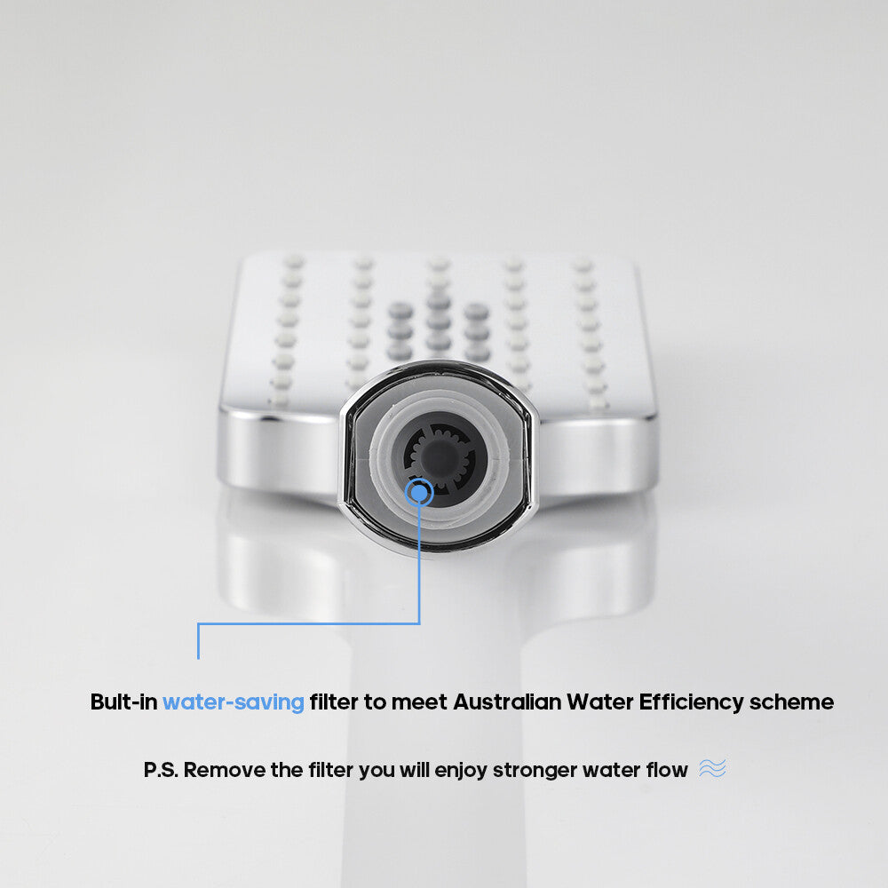 Decaura Hand Held Shower Head Set Shower Handset 3-Mode Sprayer Shower Taps