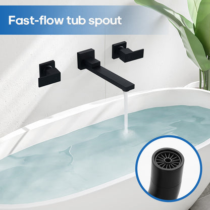 Decaura Bath Spout Wall Water Spout Basin Shower Mixer Taps Tapware Set Bathroom