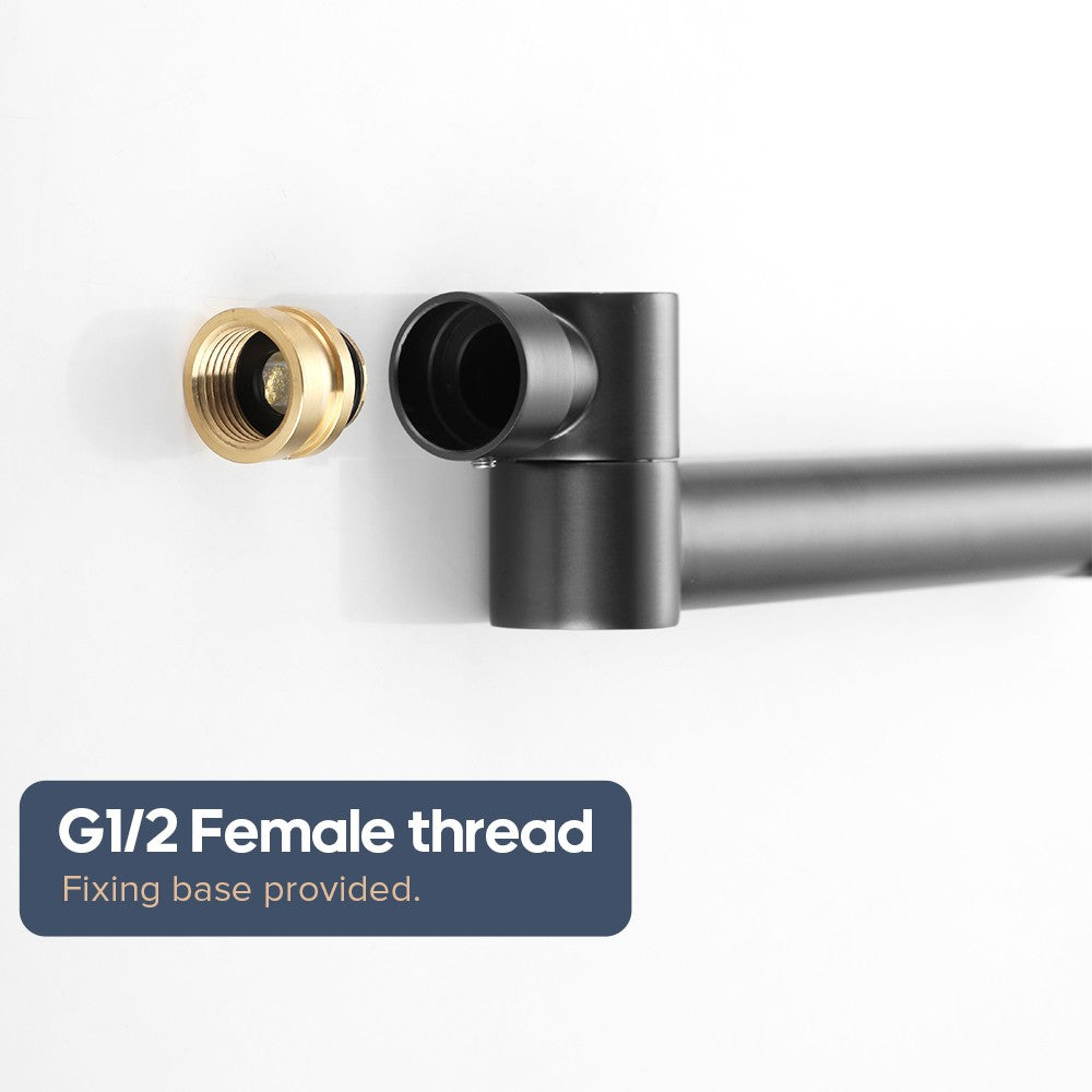 Decaura Bath Spout Wall Water Spout Basin Shower Mixer Taps Tapware Set Bathroom