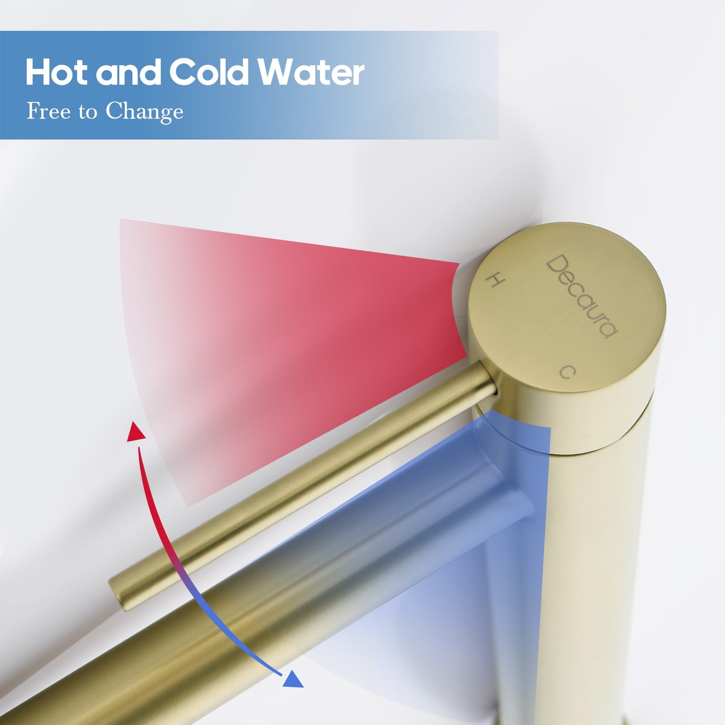 Decaura Bathroom Basin Mixer Tap Vanity Faucet Single Handle Tapware Tall/Small