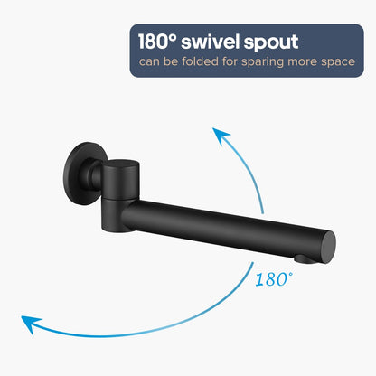 Decaura Bath Spout Wall Water Spout Basin Shower Mixer Taps Tapware Set Bathroom