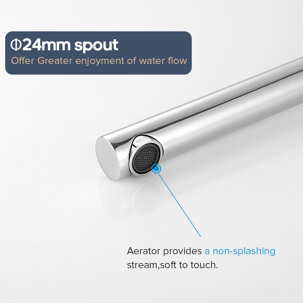 Decaura 180° swivel bath spout water spouts wall tapware mixer taps bathroom