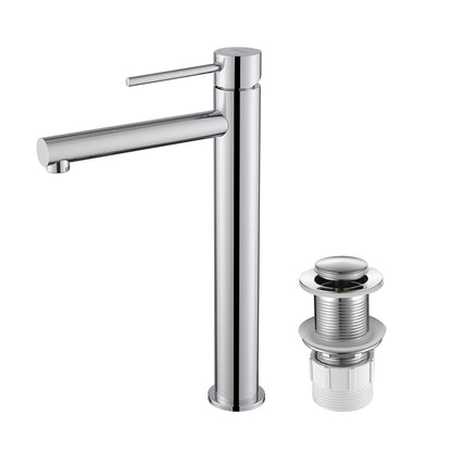 Decaura Bathroom Basin Mixer Tap with Pop Up Waste Chrome/Black/Brushed Gold