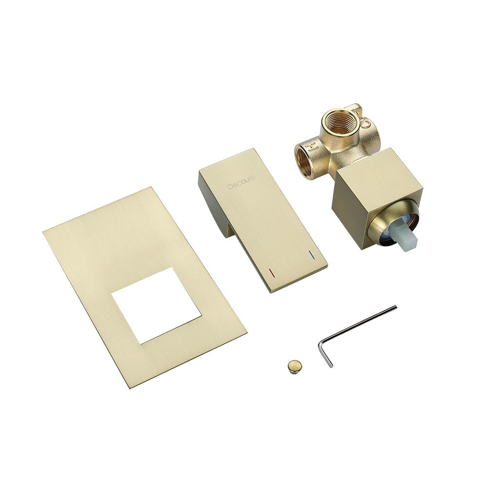 Decaura Shower Taps Brass Tapware Mixer Tap Brushed Gold/Black/Gunmetal/Nickel