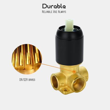 Decaura Shower Rail Set Black Hand Held Head On Sliding Bar Shower Mixer Tap