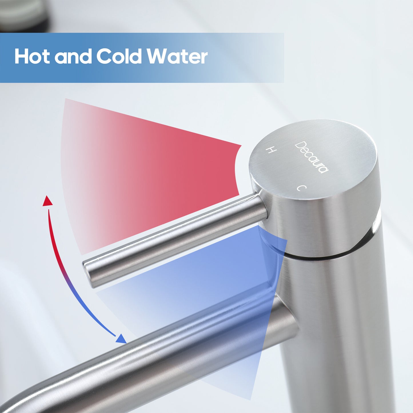 Decaura Bathroom Basin Mixer Tap Vanity Faucet Single Handle Tapware Tall/Small