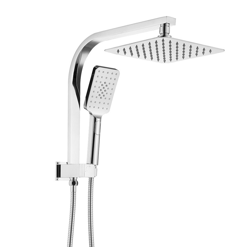 Decaura Shower Head Set 2 in 1 System Gooseneck Arm Wall Tapware Mixer Taps