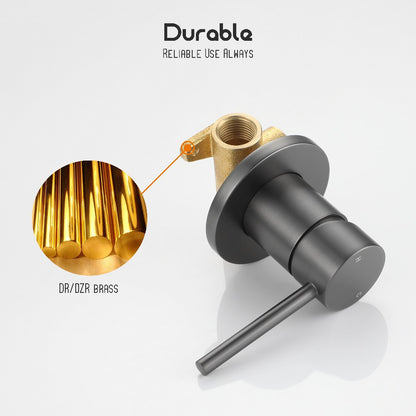 Decaura Bath Spout Wall Water Spout Basin Shower Mixer Taps Tapware Set Bathroom