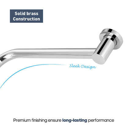 Decaura Rain Shower Head Gooseneck Shower Arm Chrome/Black Round/Square