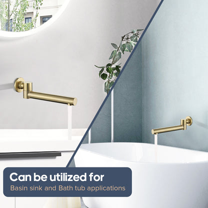 Decaura 180° swivel bath spout water spouts wall tapware mixer taps bathroom