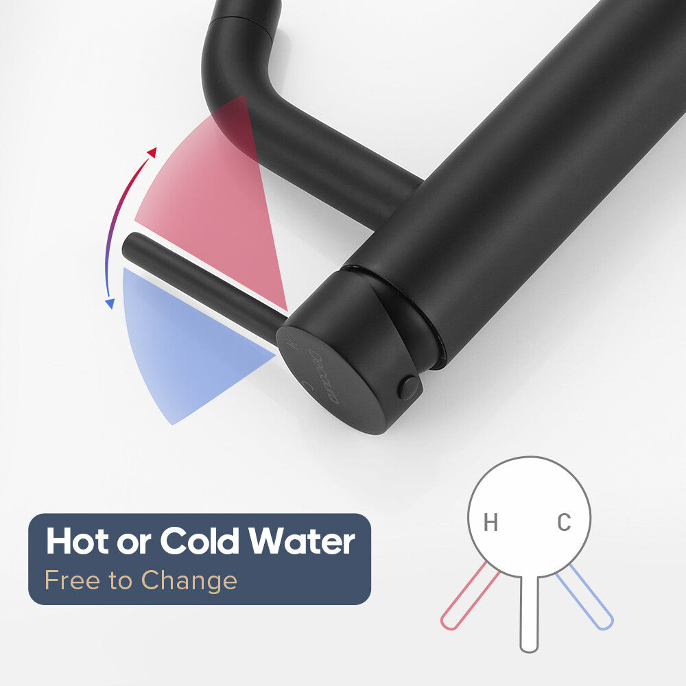 Decaura Bathroom Basin Mixer Tap Vanity Faucet Single Handle Tapware Tall/Small