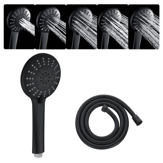Decaura 5-Mode Hand Held Shower Head High Pressure with 1.5m Shower Hose Black