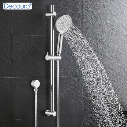 Decaura Hand Held Shower Head on Rail Sliding Bar Wall Mount 3-Mode Spray
