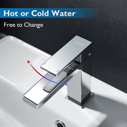 Decaura Bathroom Basin Mixer Tap Vanity Faucet Single Handle Tapware Tall/Small