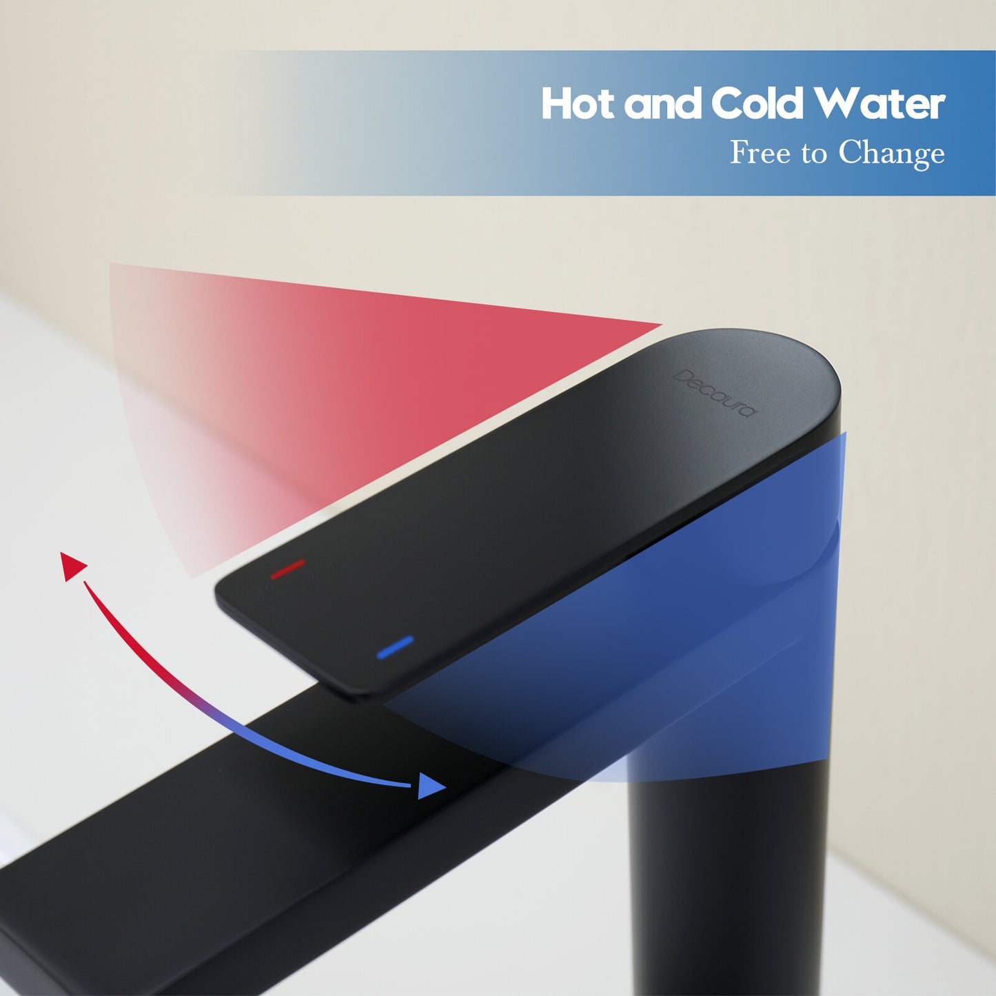 Decaura Bathroom Basin Sink Vanity Mixer Tap Black Chrome Brushed Gold