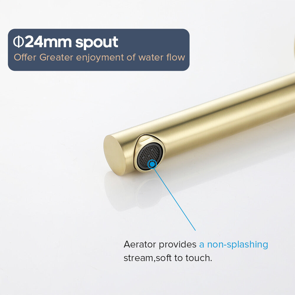 Decaura 180° swivel bath spout water spouts wall tapware mixer taps bathroom