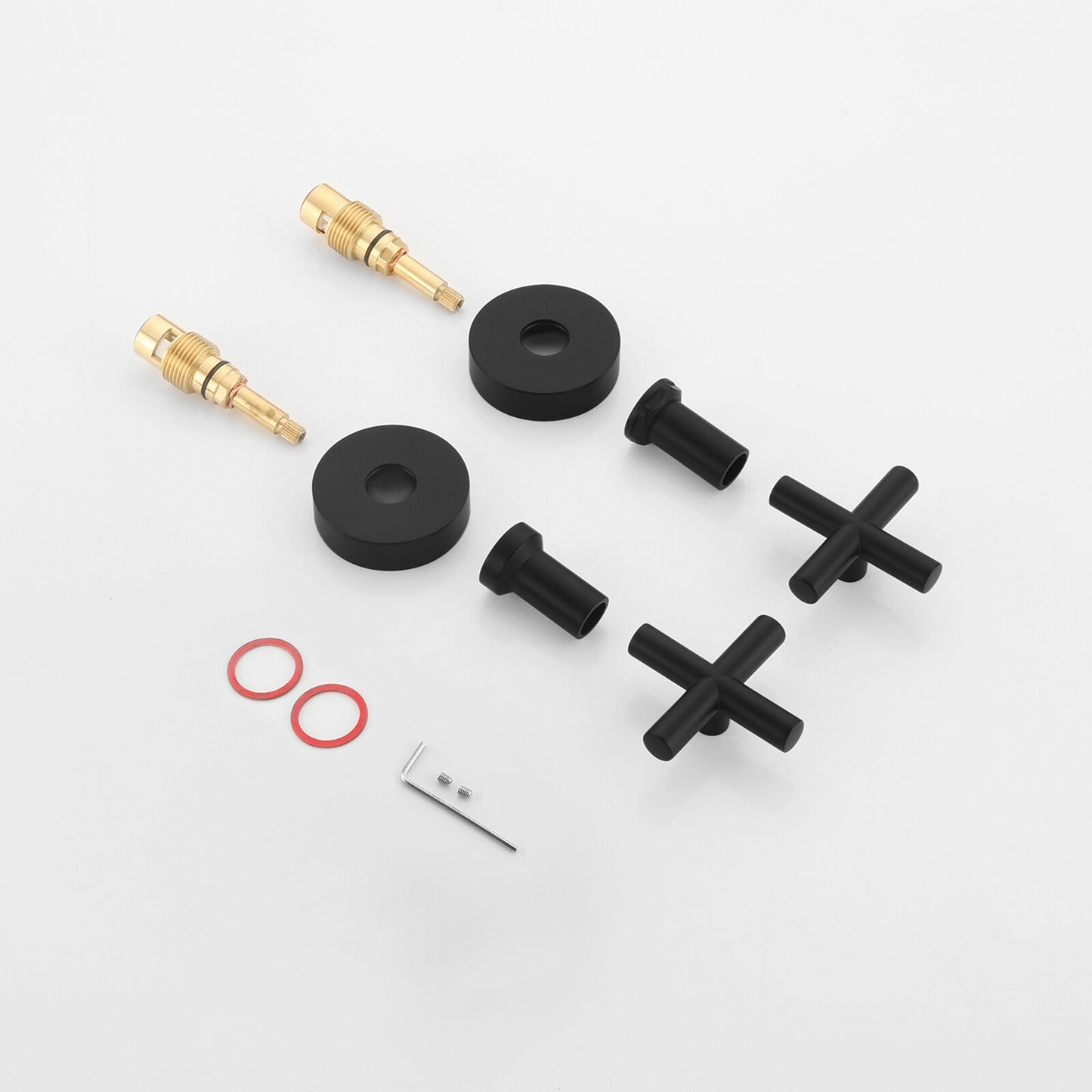 Decaura Shower Taps Brass Tapware Mixer Tap Brushed Gold/Black/Gunmetal/Nickel